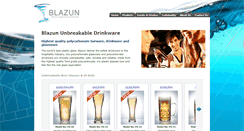 Desktop Screenshot of blazundrinkware.com